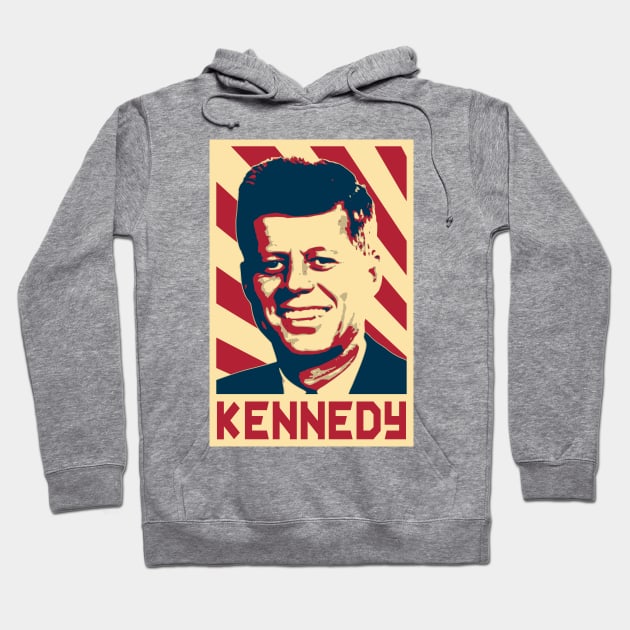 Kennedy Retro Propaganda Hoodie by Nerd_art